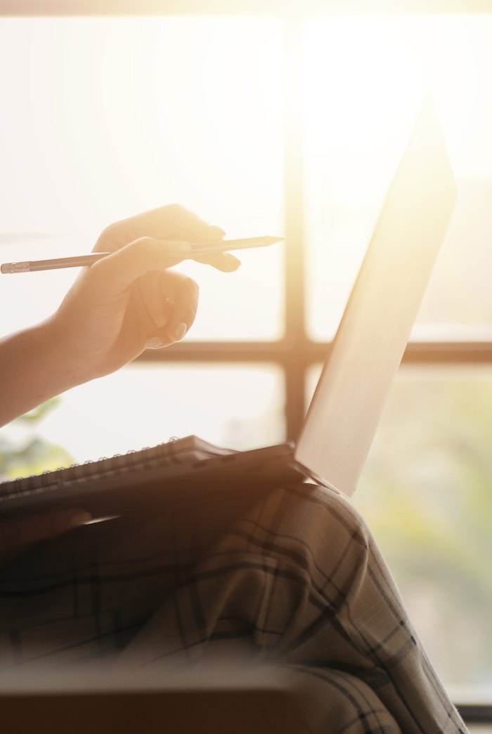 Laptop in the Sun