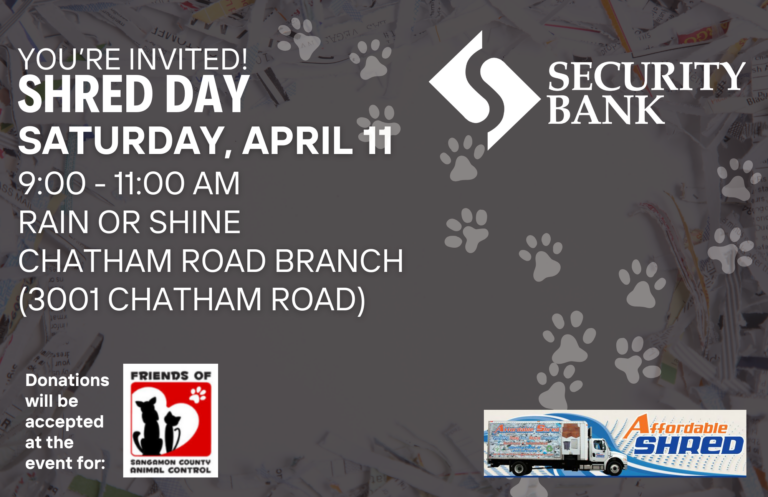 Annual Shred Day - April 11th